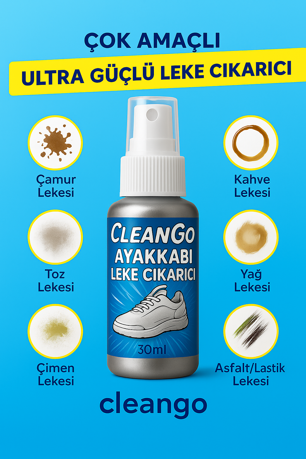Cleango Ayakkabı Temizleme Spreyi