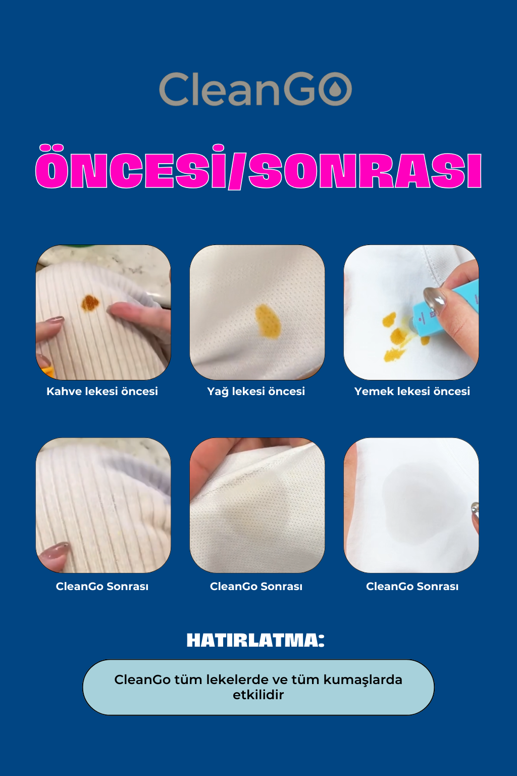 CleanGO Leke Çıkartıcı