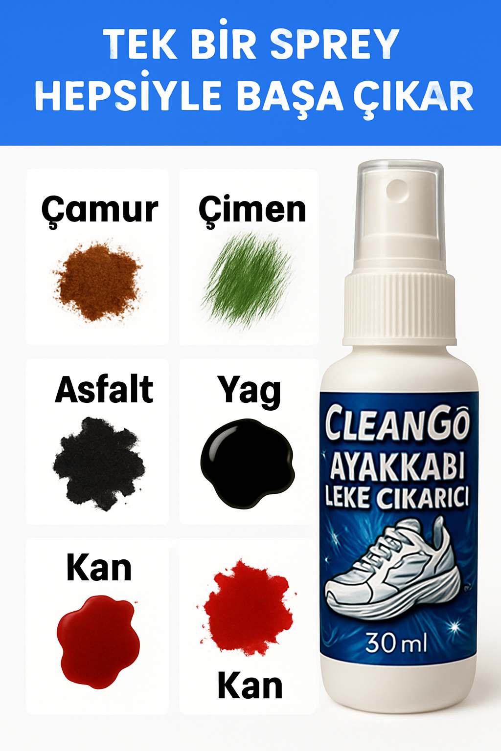 Cleango Ayakkabı Temizleme Spreyi